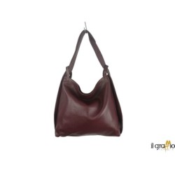 Borsa a spalla trasformabile in zaino.  Vera pelle. Made in Italy.