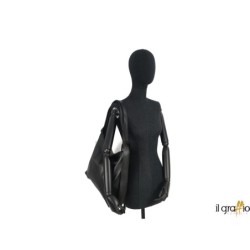Borsa a spalla trasformabile in zaino.  Vera pelle. Made in Italy.