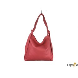 Borsa a spalla trasformabile in zaino.  Vera pelle. Made in Italy.