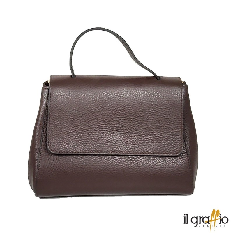 Mini Bag in Pelle Artigianale | Borsa a Mano e Tracolla | Il Graffio