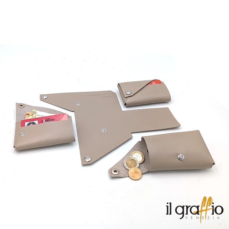 Dogàl - an origami leather wallet made in Venice