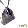 Borsa a spalla trasformabile in zaino.  Vera pelle. Made in Italy.
