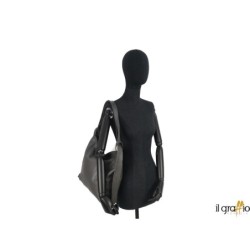 Borsa a spalla trasformabile in zaino.  Vera pelle. Made in Italy.