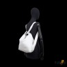 Borsa a spalla trasformabile in zaino.  Vera pelle. Made in Italy.