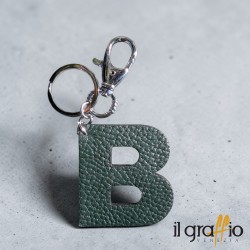 Portachiavi Lettera B in Pelle - Il Graffio Venezia