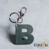 Portachiavi Lettera B in Pelle - Il Graffio Venezia