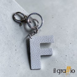Portachiavi Lettera F in Pelle - Il Graffio Venezia