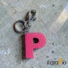 Portachiavi Lettera P in Pelle - Il Graffio Venezia
