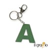 Leather Keychain Letter A
