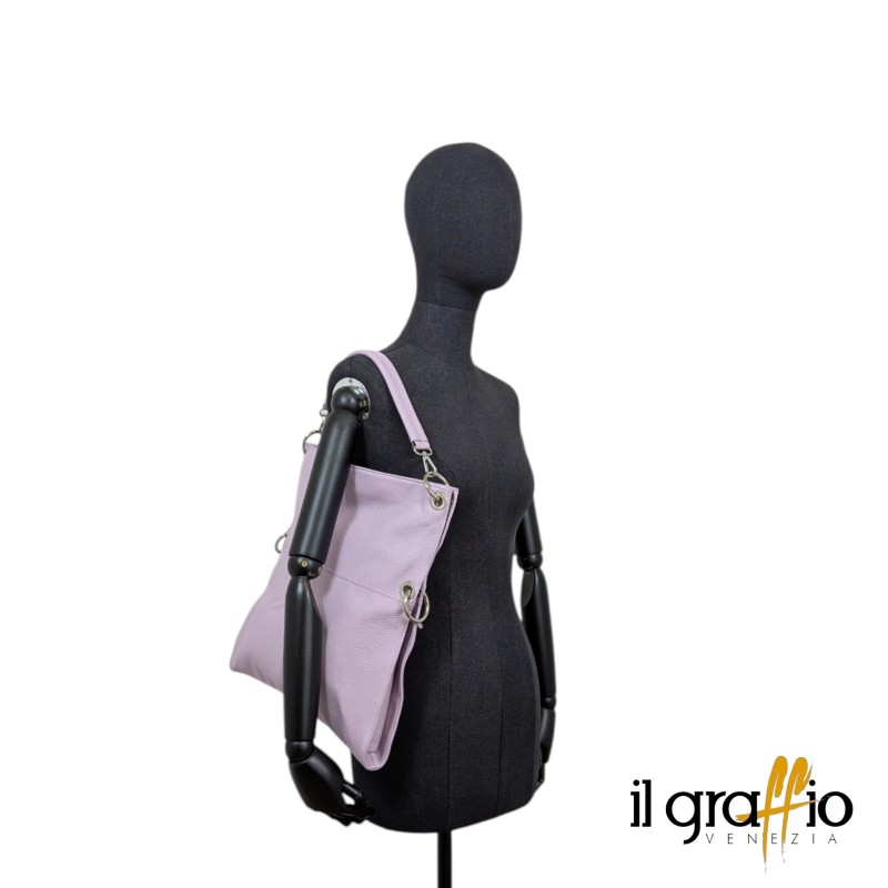 Borsa trasformabile modello Smart in vera pelle | Il Graffio Venezia