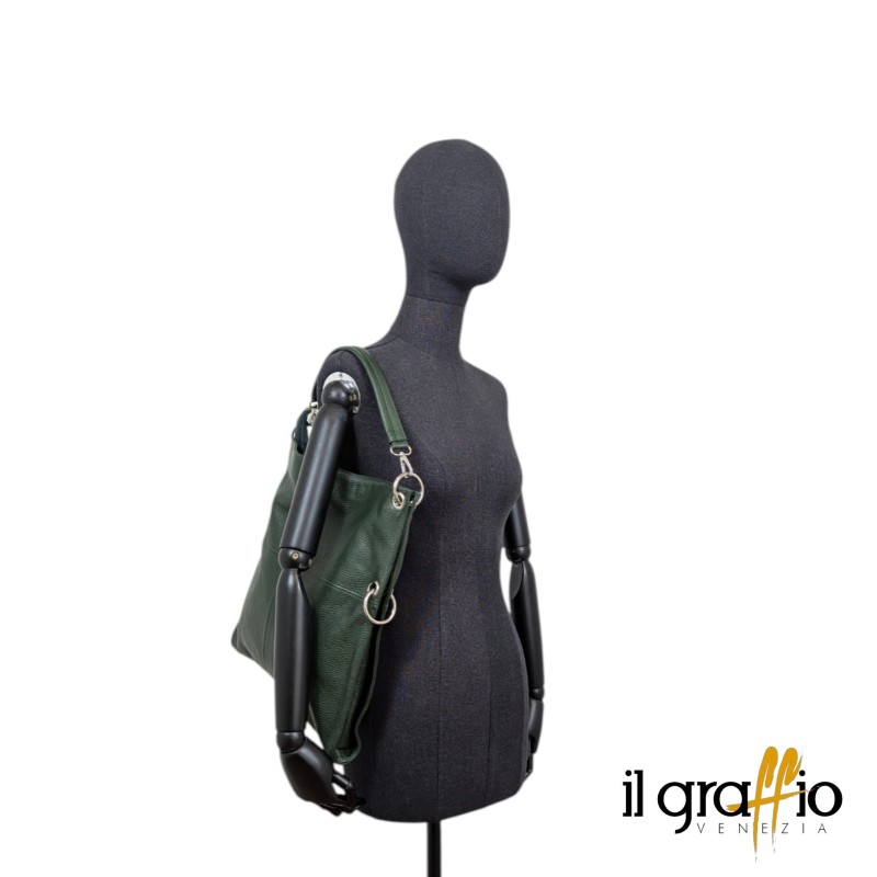Borsa trasformabile modello Smart in vera pelle | Il Graffio Venezia